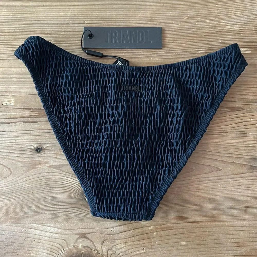 triangl swimwear Black Smocked Bikini Bottom